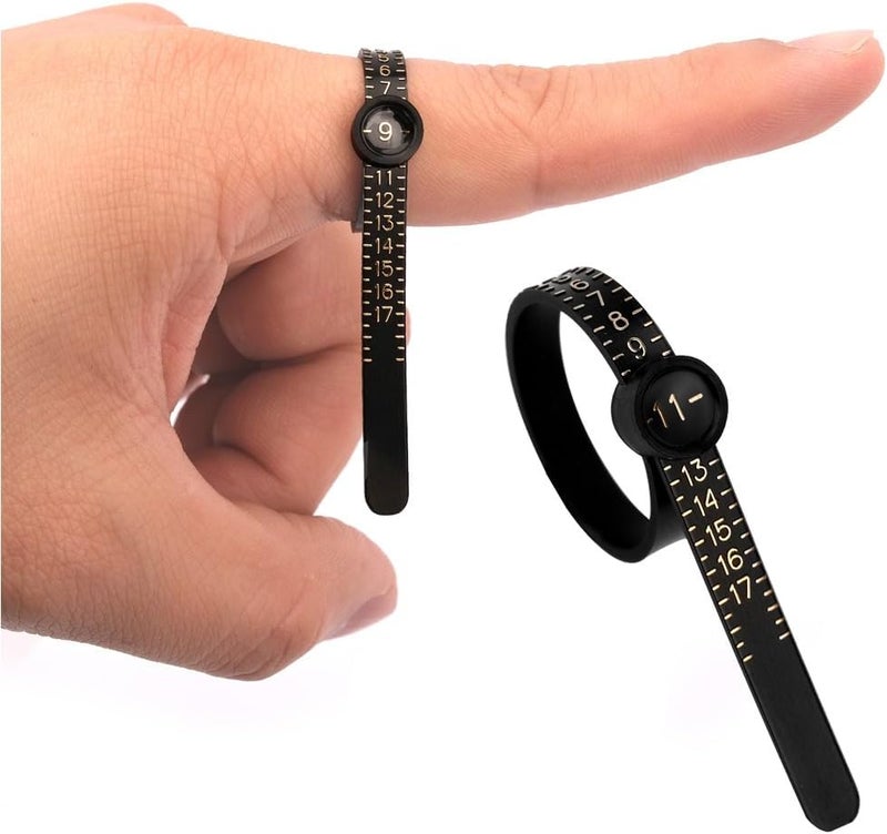 TUNQISM 1-17 USA Rings Size Upgraded Ring Sizer Measuring Set Reusable Finger Size Gauge Measure Tool Jewelry Sizing Tools - Image 1
